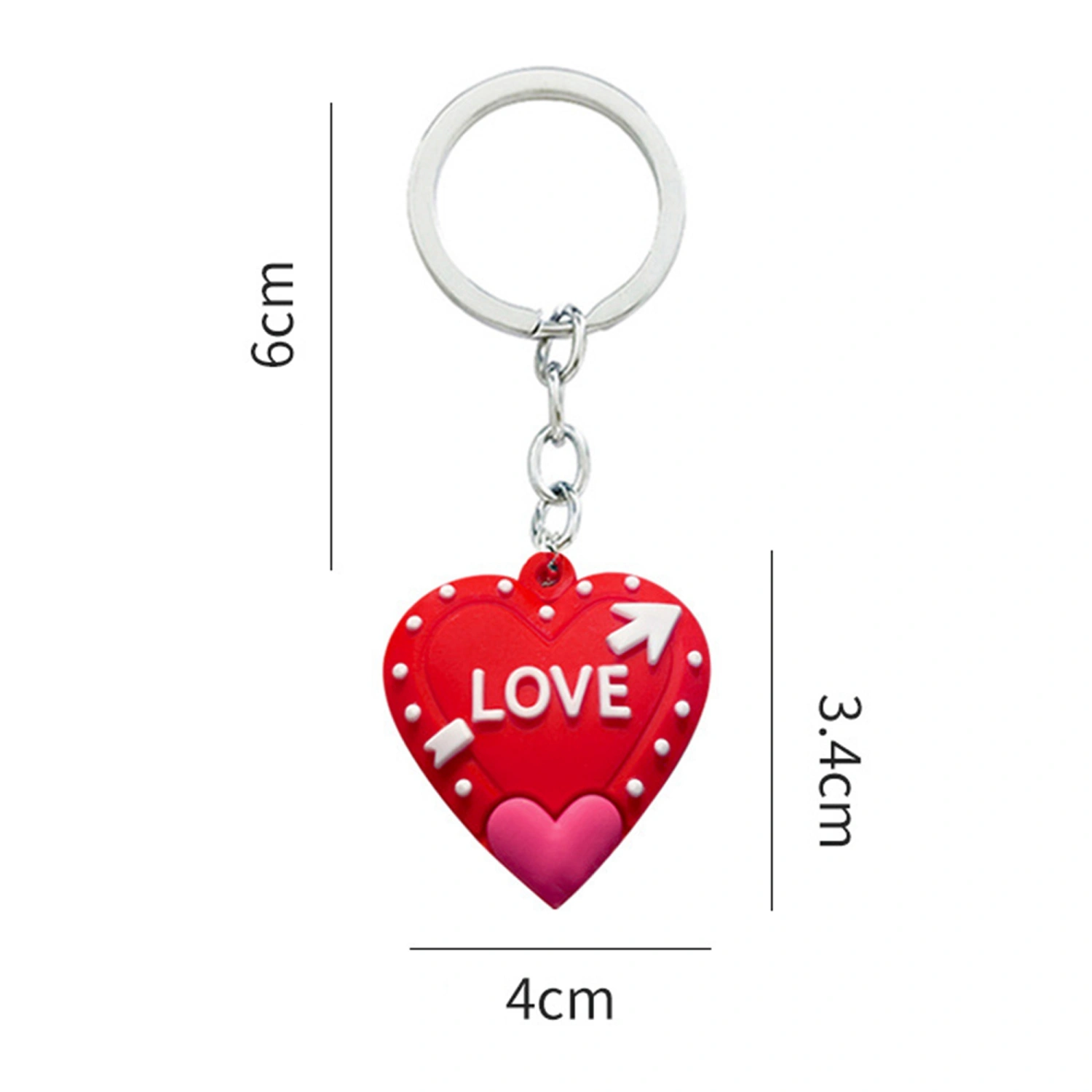 Couples Key Ring Red Heart Personalized Keychain Bags Pendants