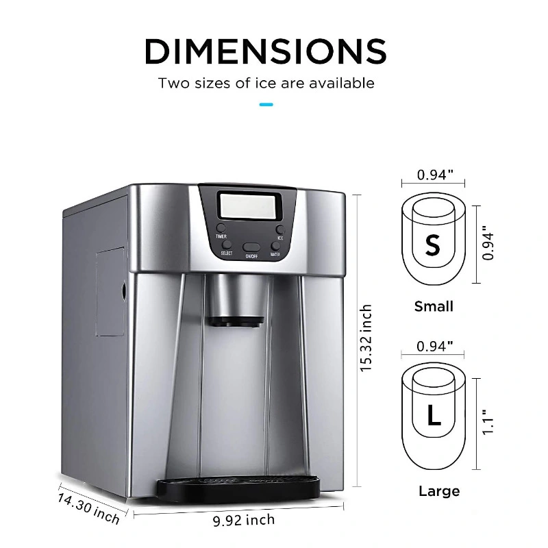 Ice Maker Household Small Mini Commercial Automatic Multi-function Water Dispenser Desktop Ice-dropping Ice Maker