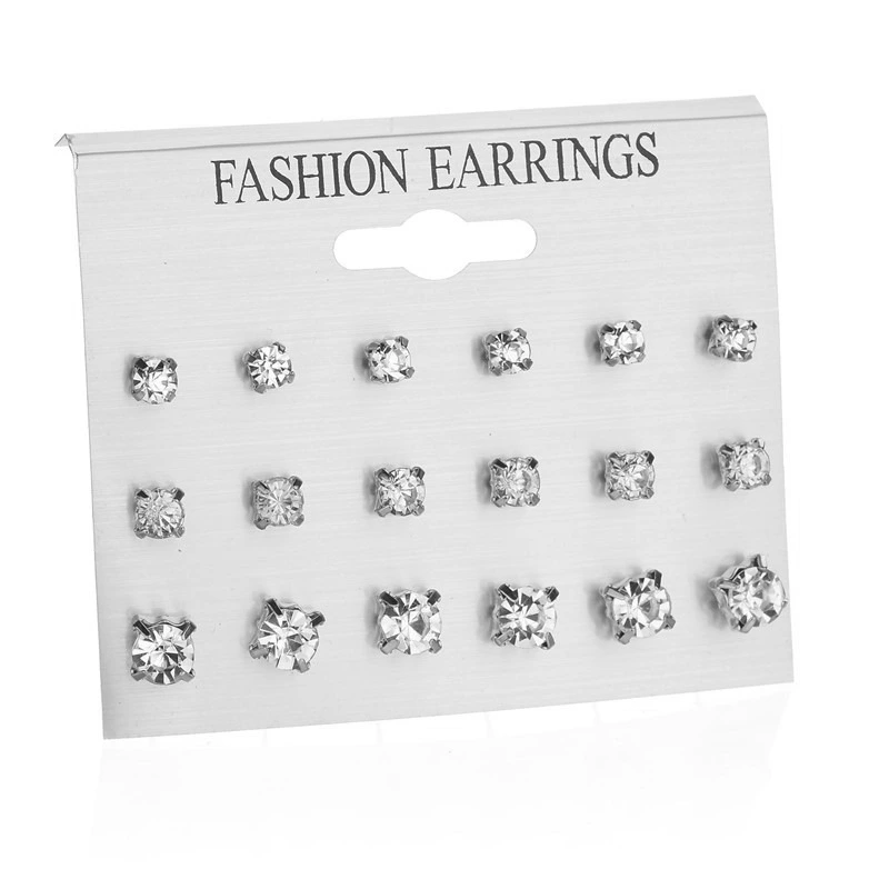 Earrings Round 9-piece Earings Set