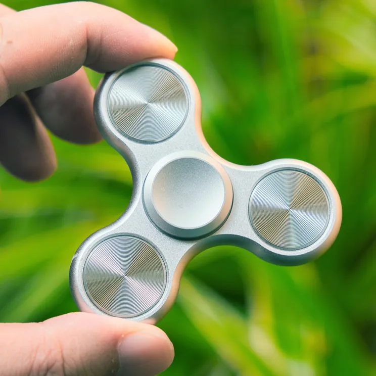 Fingertip Spinner Trefoil Metal Adult