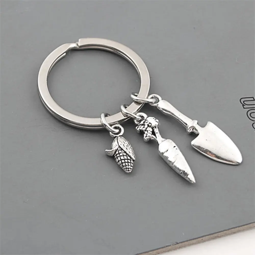 Accessories Gardener Shovel Carrot Corn Gardener Keychain