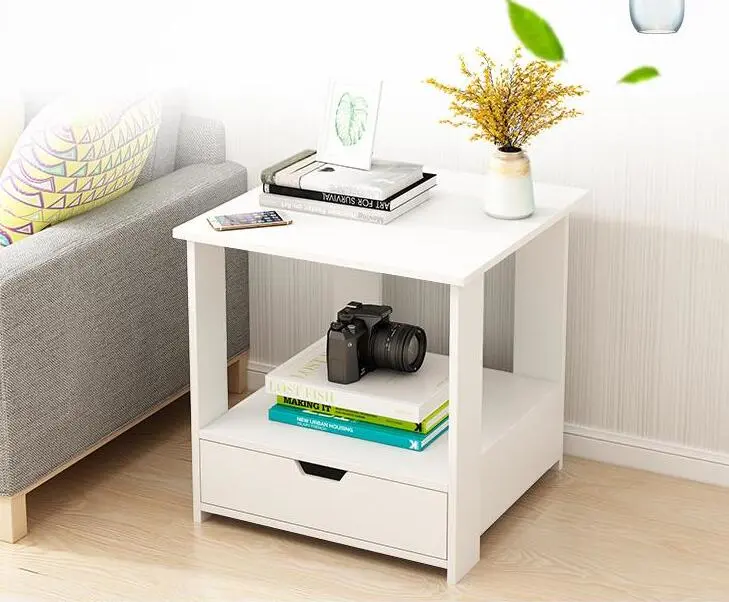 Small Tea Mini Small Square Bedside Table Side