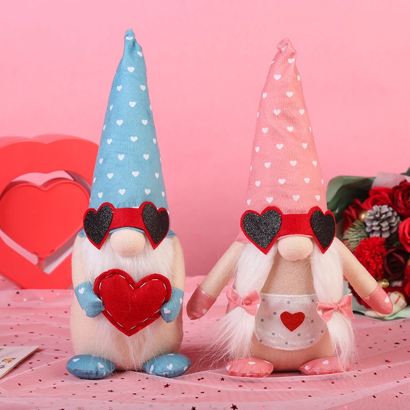 Valentine's Day Love Glasses Doll Ornaments