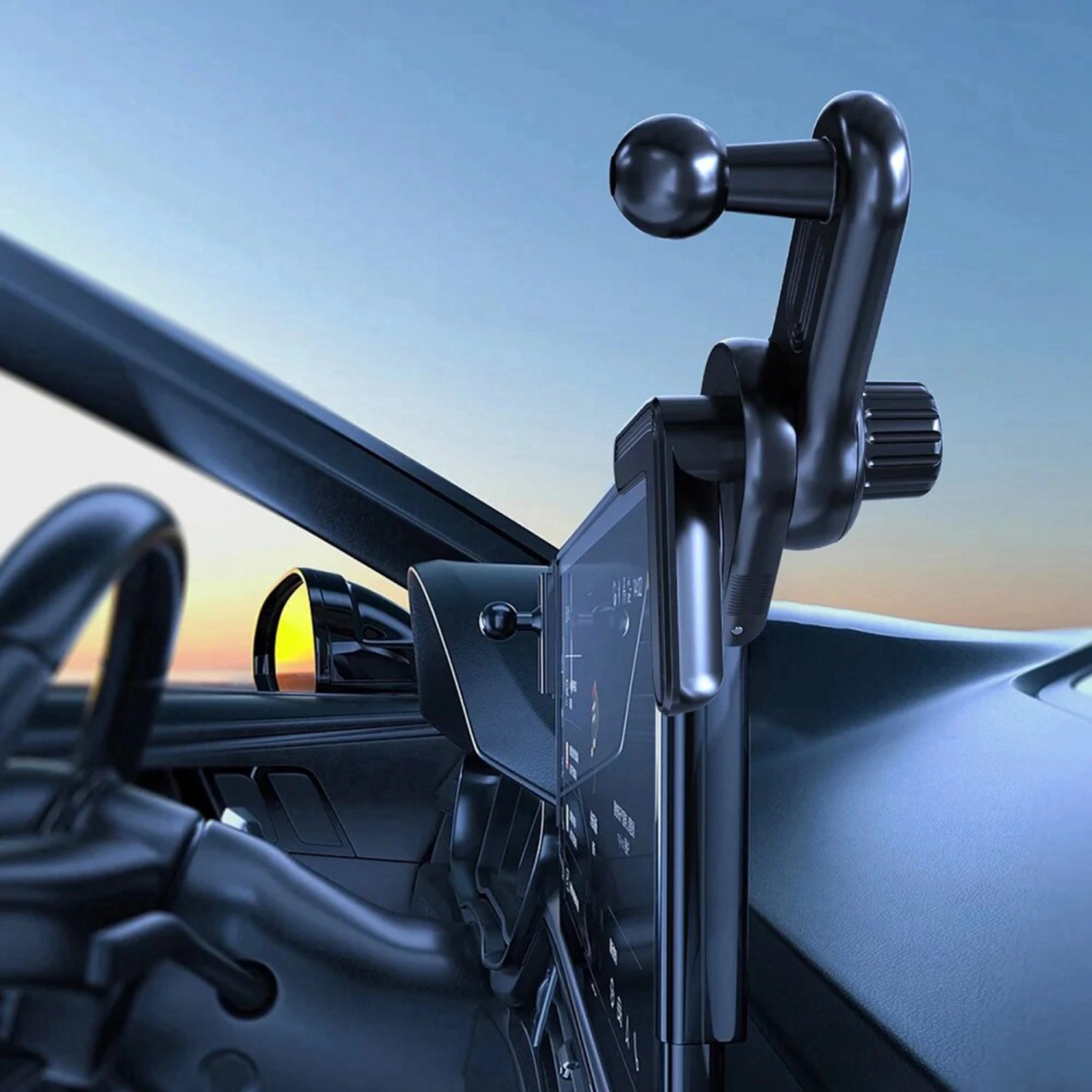 Car Phone Holder, Adjustable Screen Extension Phone Stand for Tesla