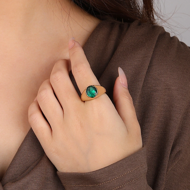 Women's European And American Light Luxury Retro Temperament Metal Ring