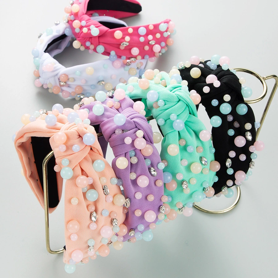 Fashion Candy Color Resin Beading Headband