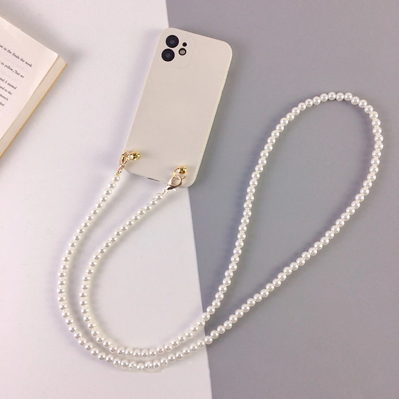 Pearl Chain Crossbody Phone Case