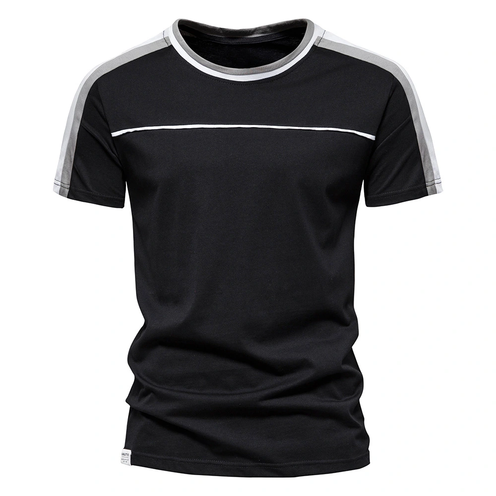 New Cotton Men's Sports Round Neck Short Sleeve T-shirt
