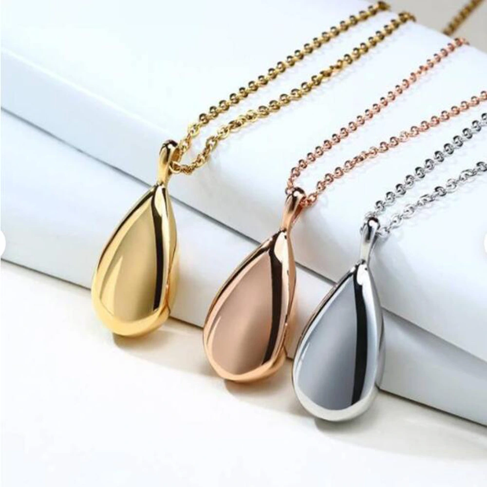 Stainless Steel Dropper Perfume Bottle Necklace