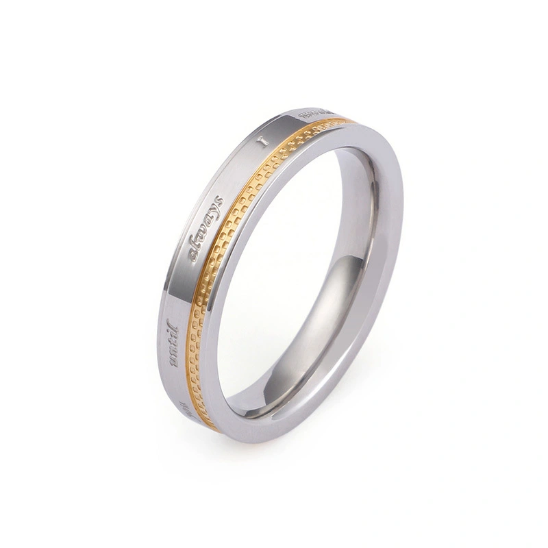 Fashion Gold Ring Simple Fashion English