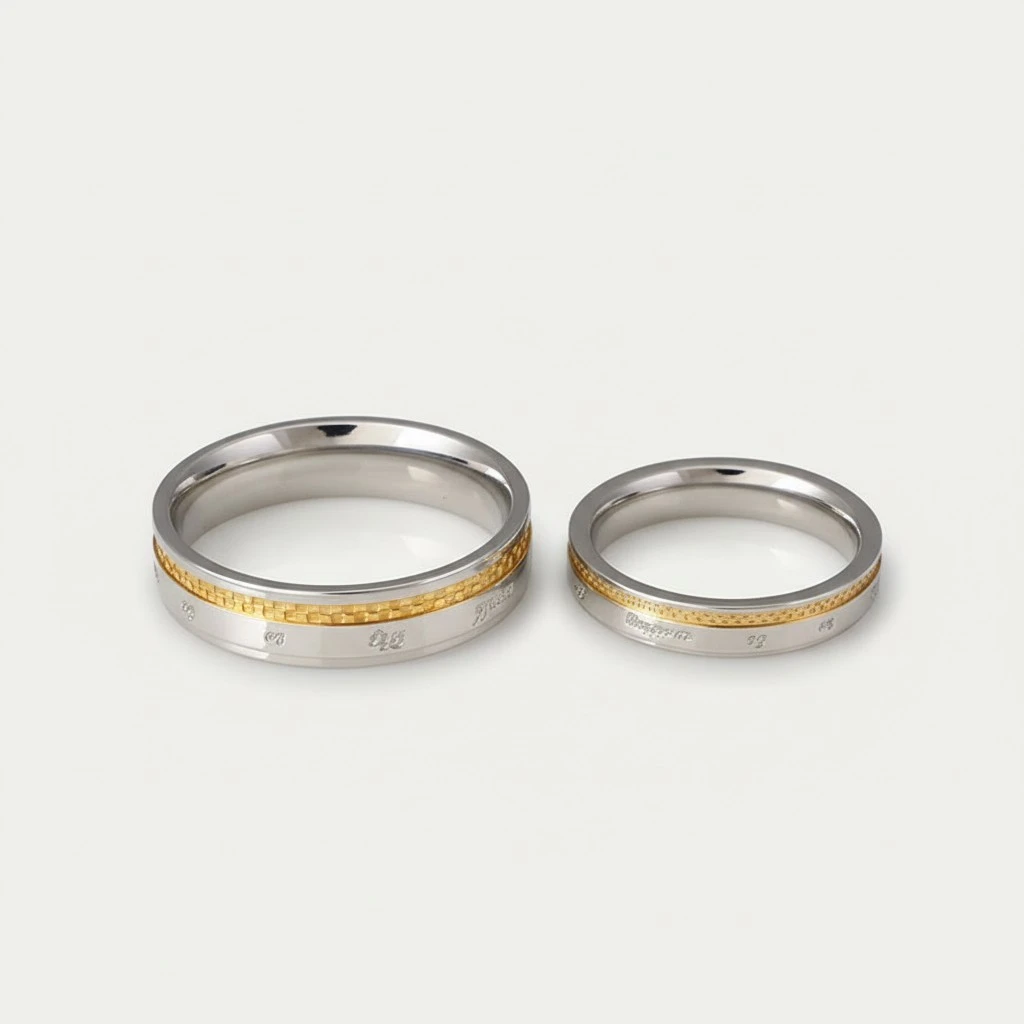 Fashion Gold Ring Simple Fashion English