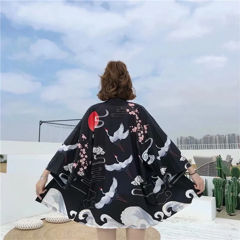 Trendy Loose Five-quarter Sleeve Cardigan Robe