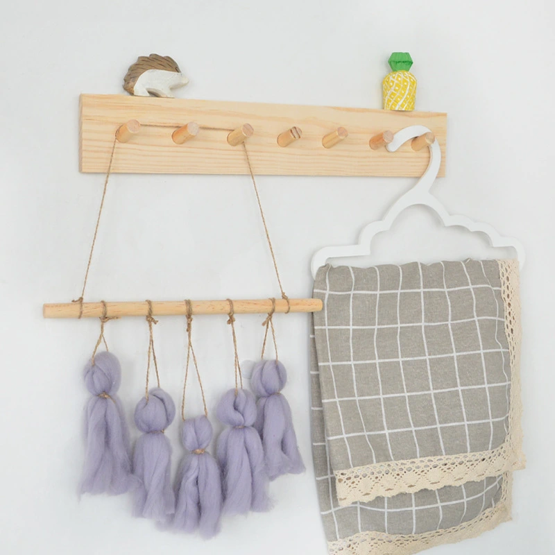 Home Wooden Creative Simple CoatHanging Hanger Ke