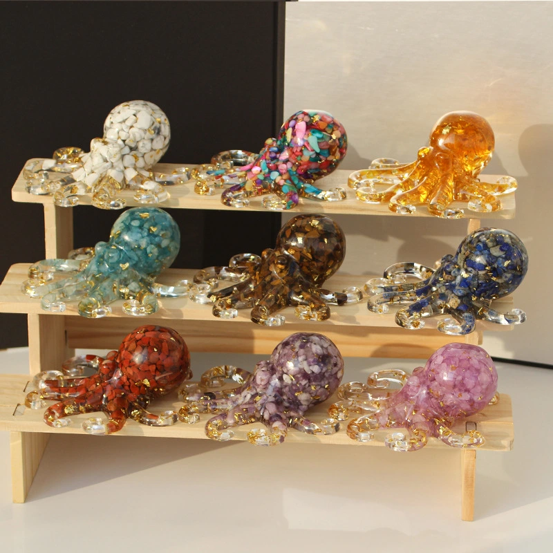 Natural Crystal Gravel Epoxy Ornaments