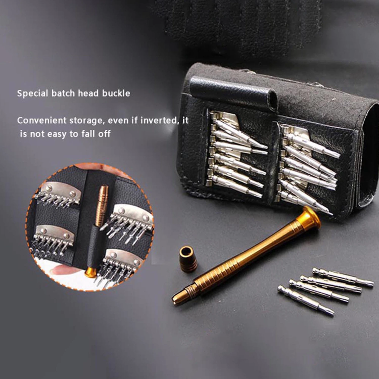 25pcs Screwdriver Bit Set, Chromium Vanadium Steel Phone Repair Kit