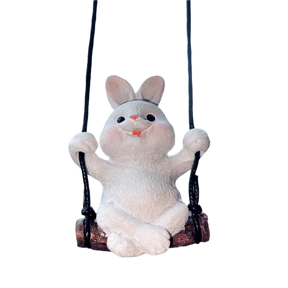 Car Interiors Ornaments, Funny Swinging Rabbit Hanging Pendant 