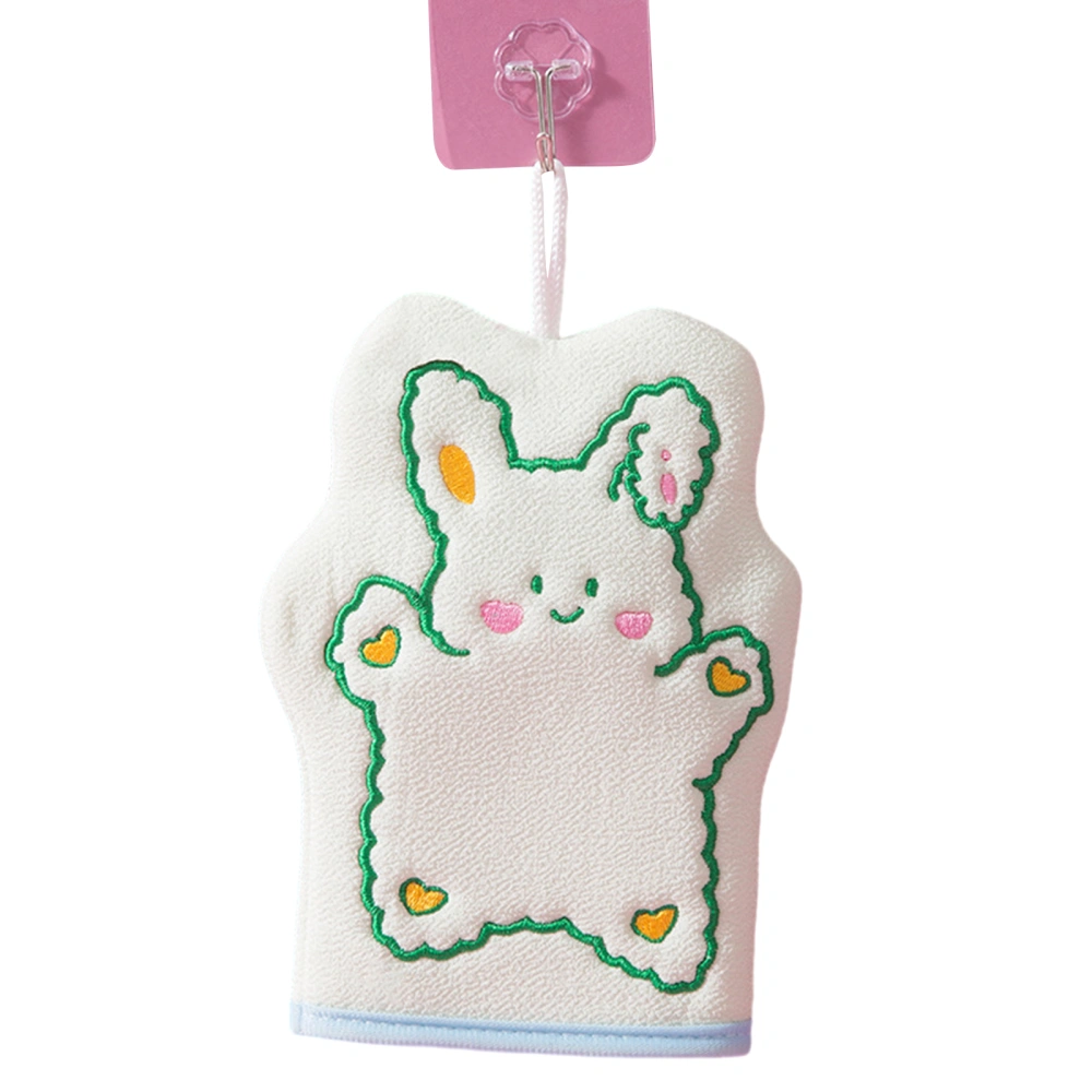 Baby Shower Towel Bath Towel Cartoon Rabbit Bathing Gloves Mitts