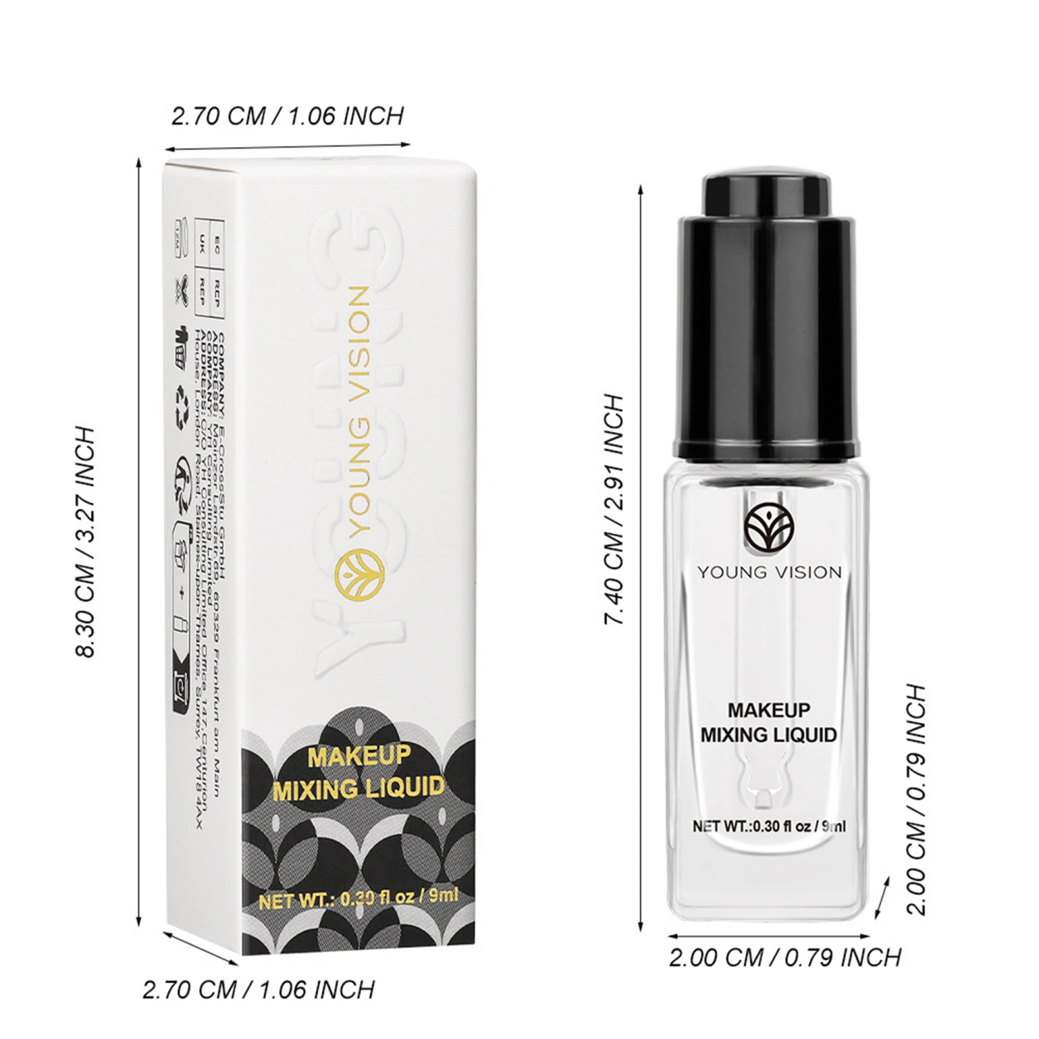 Makeup Mixing Liquid, Clear Prolong Makeup Pigment Eyeliner Sealer