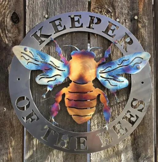 Bee Metal Art Garden Yard Ornament