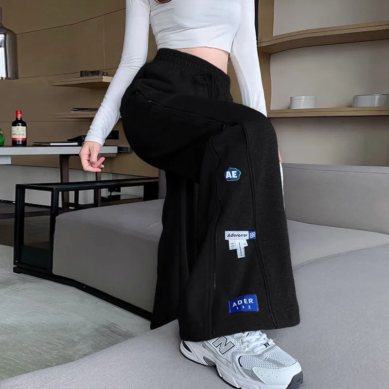 Women's Drapey High Waist Long Mopping Pants