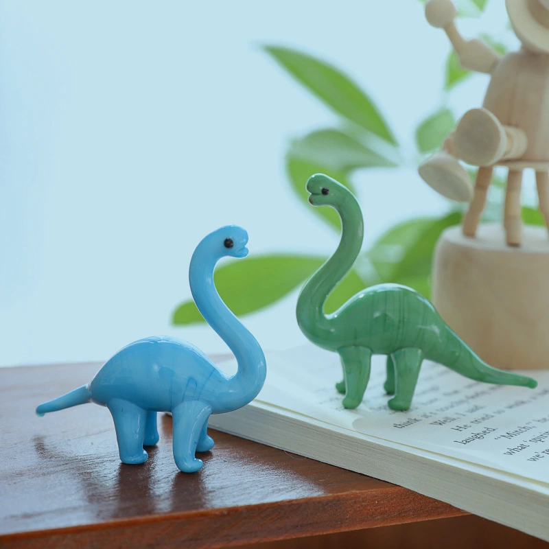 Creative Little Dinosaur Table Top Glass Decorations