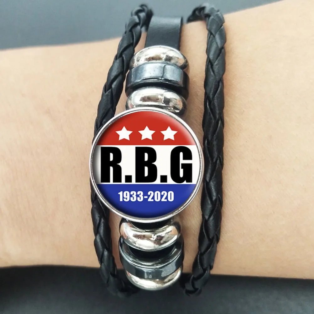 Justice Ginsburg Ruth Bader Ginsburg Time Stone Braided Bracelet Adjustable