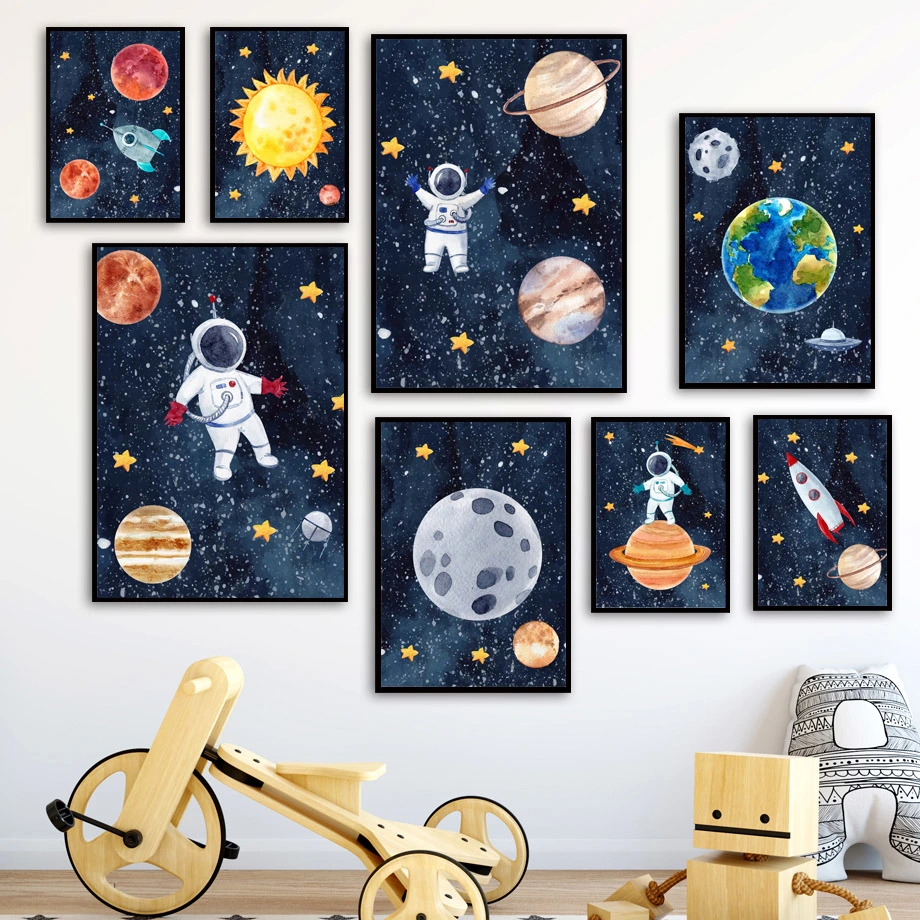 Astronaut Wall Art Canvas Painting