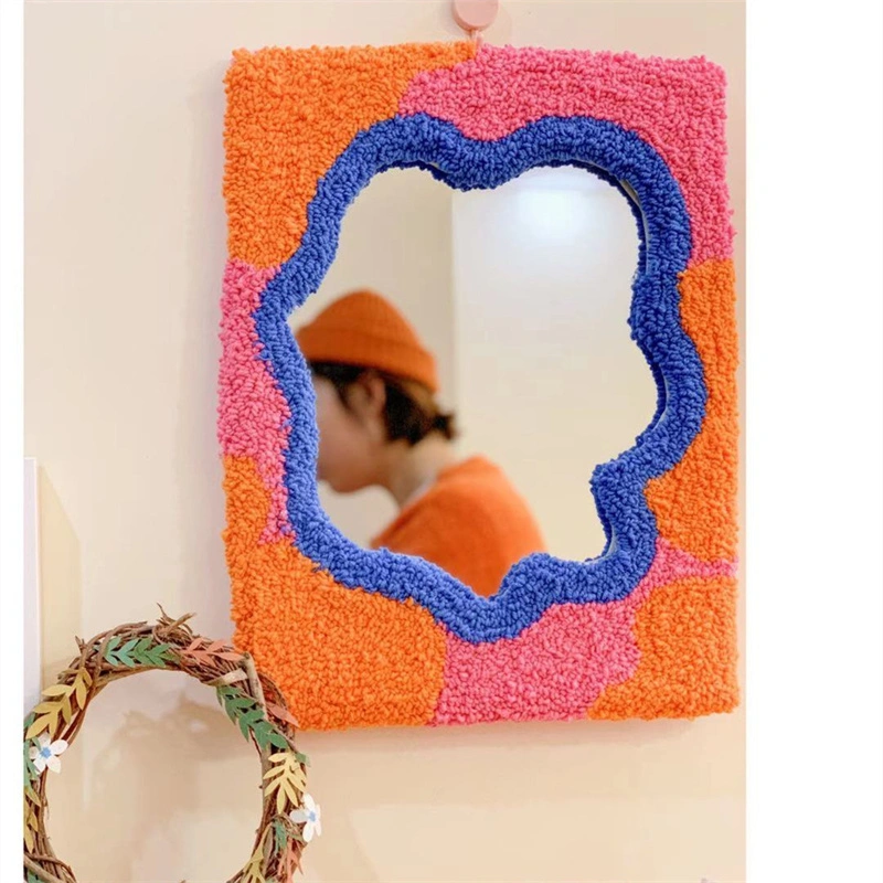 Home Fashion Plush Handmade DIY Mirror