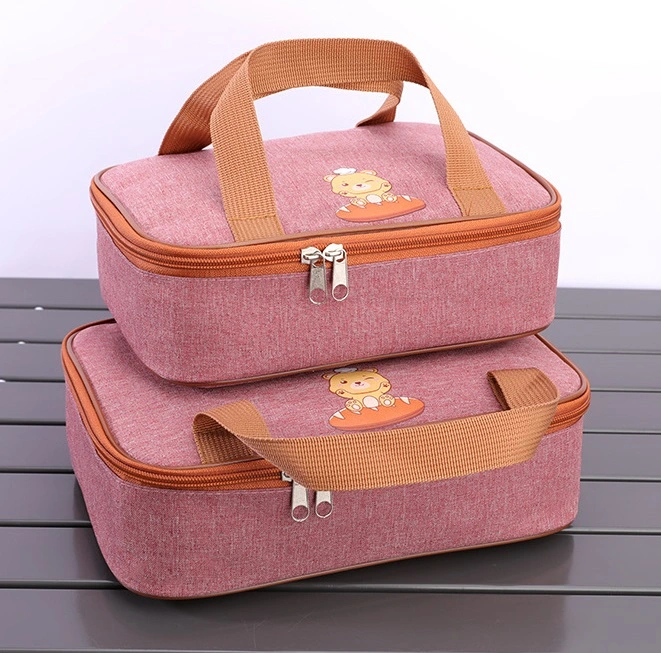 Children's Thermal Insulation Portable Commercial Lunch Box Lunch Bag Oxford Cloth