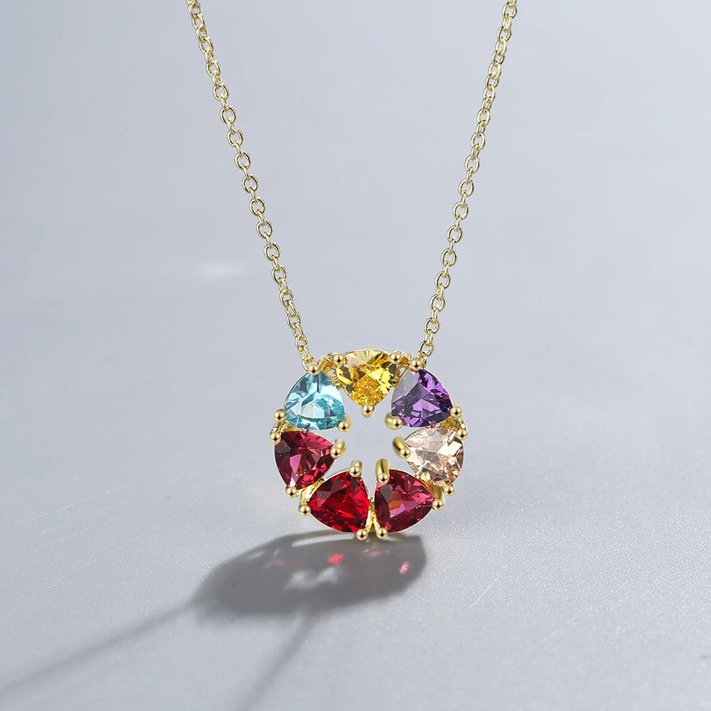 Colorful Diamond Personality Short Clavicle Chain