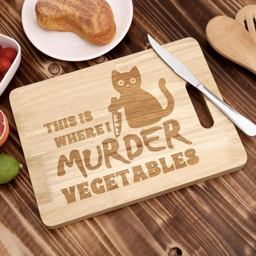 Wall-mounted Black Cat Letter Portable Cutting Board