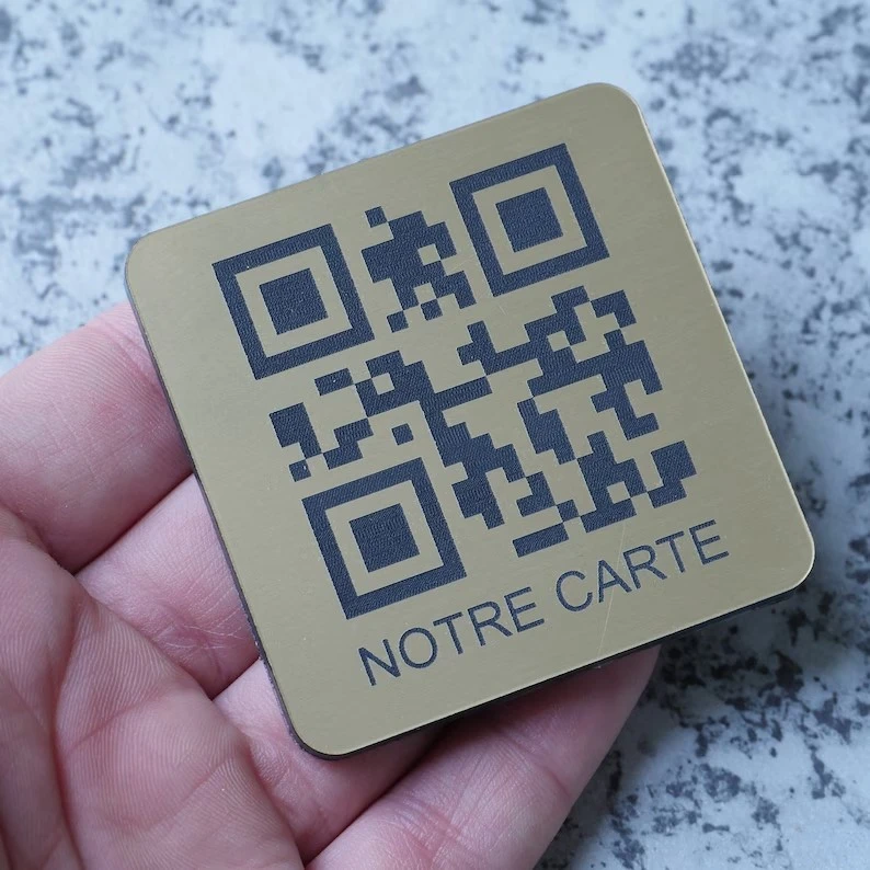 Acrylic QR Code Identification Plate