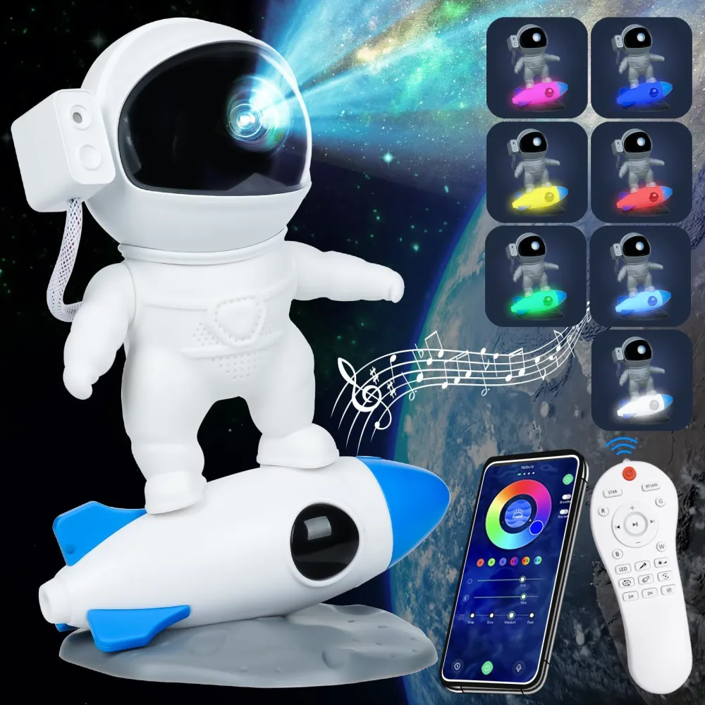 Astronaut Galaxy Projector Star Night Light, Nebula Projector, Space Buddy Projector for Kids, Christmas Birthday Cool Gifts for Son Children Adults Teen Boys Girls 8 9 10 11 12 9-12 12-18 Year Old