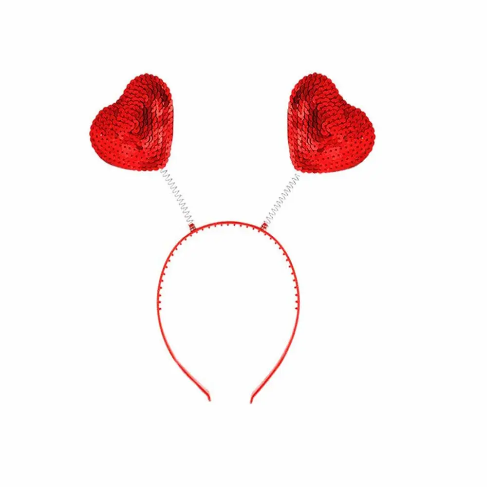 1Pcs Love Heart Headband Valentine's Day Headband Hair Accessories Dress Accessories for Valentine Party Props