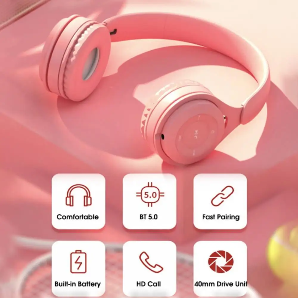 Wireless Bluetooth Headphones,HiFi Stereo Over Ear Headphones with Microphone,Foldable Lightweight Bluetooth 5.0 Headphones for Travel/Office/Cellphone/TV/PC,Yellow