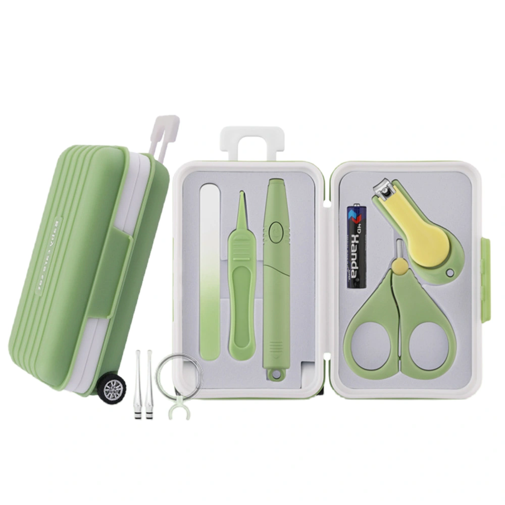 Baby Nail Clipper Set File Scissor Ear Picker Booger Clip Grooming Kit