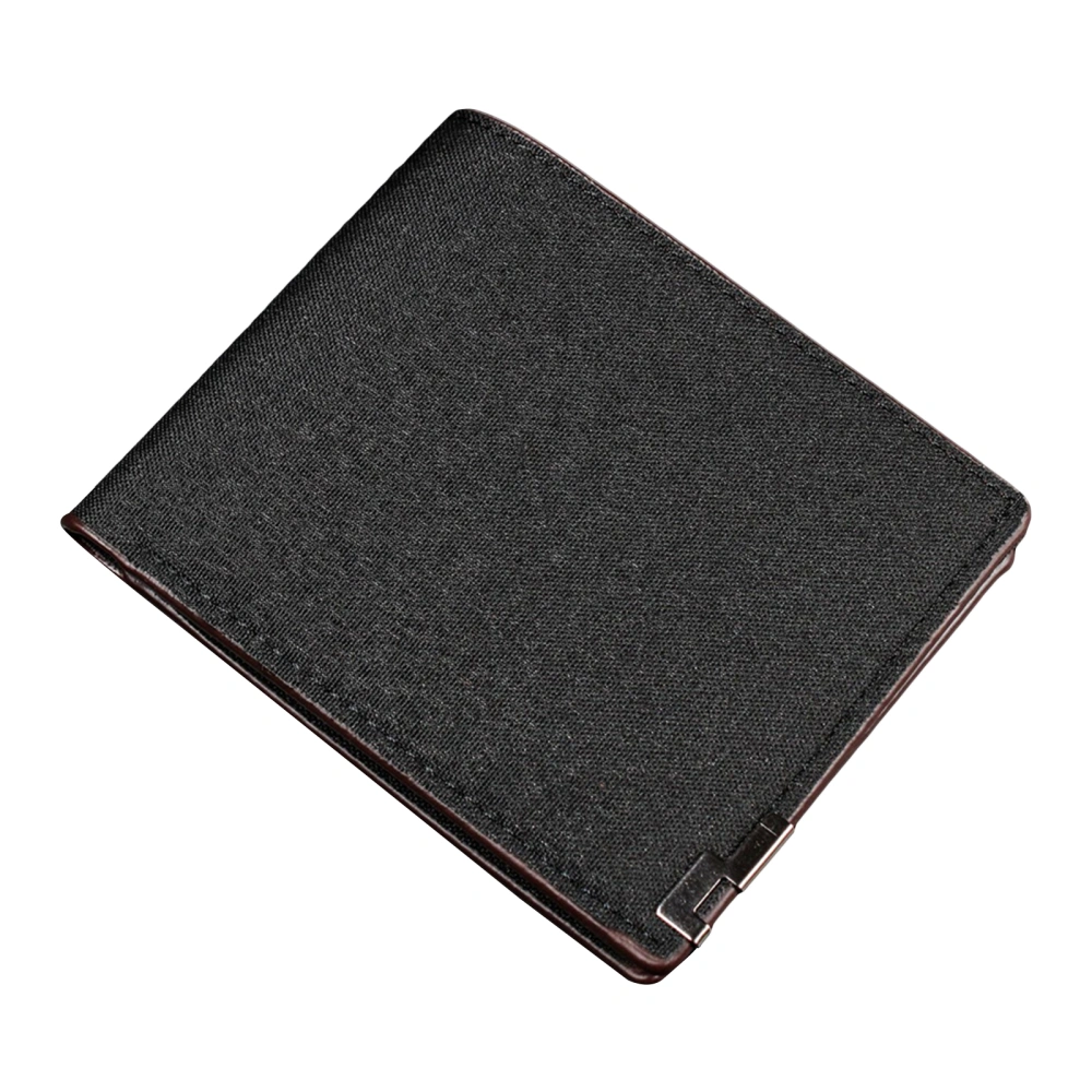 Men Card Wallet, Business Canvas FoldingPortable Card Holder Purse