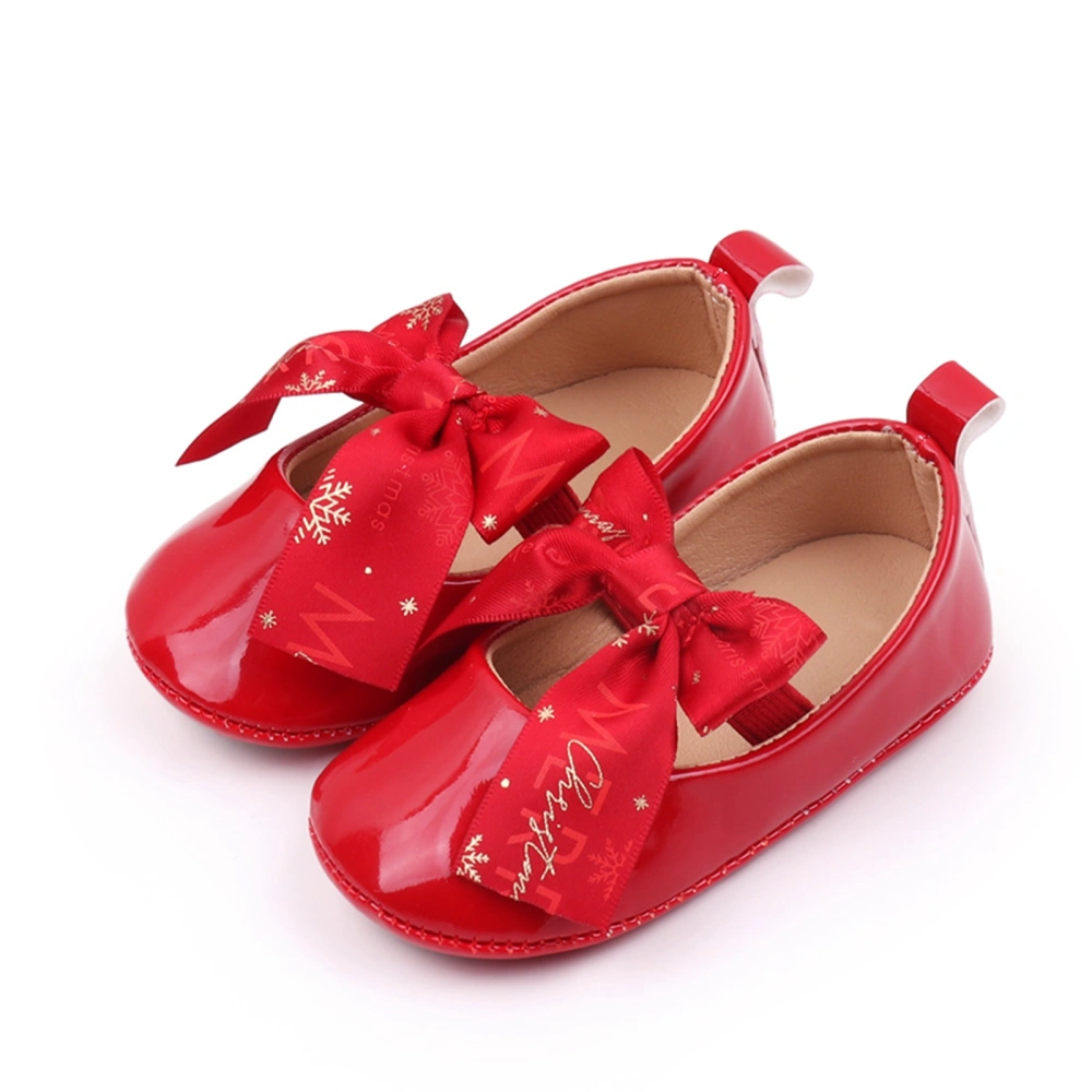 Infant Baby Girls Moccasins Glitter Bowknot Soft Sole Flat Shoes