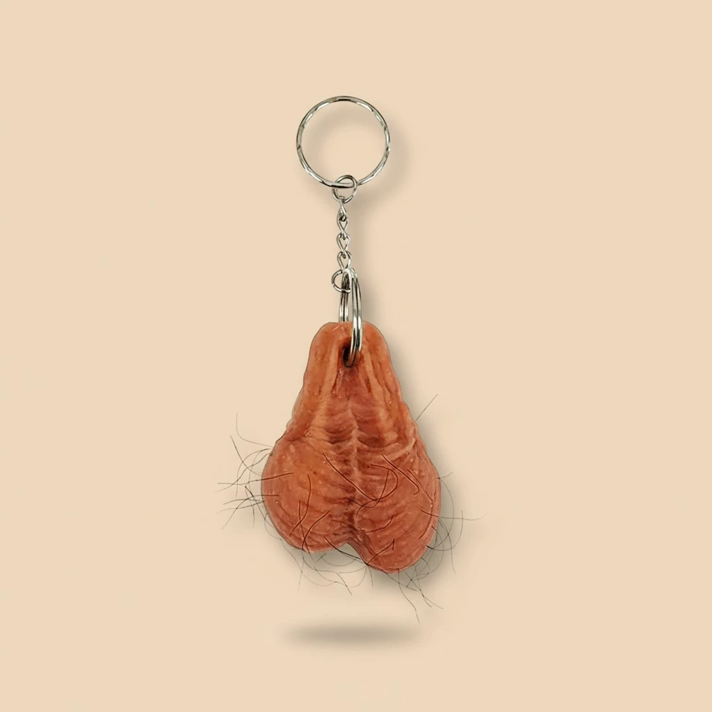 Funny Keychains, Soft Flexible Portable Hanging Pendant Keyring