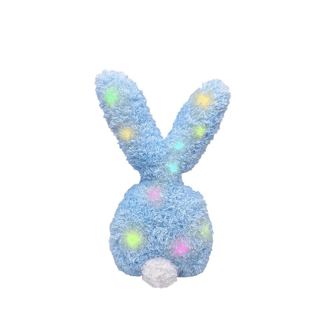 Easter Doll, Carrot Bunny Plush Throw Pillow Toy Gift with Light