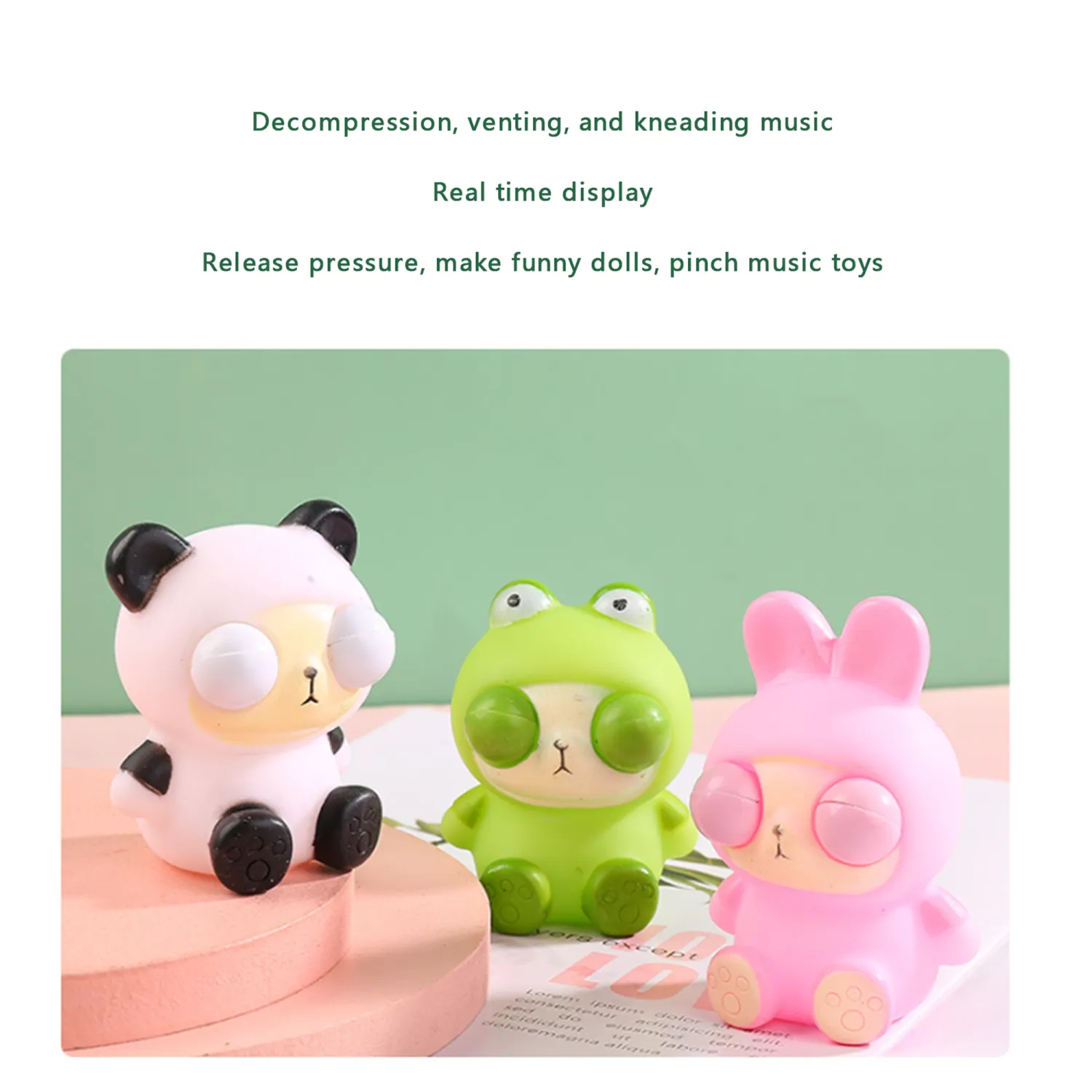 Slow Rising Squeeze Toys Cartoon Animals Stress Relief Fidget Toys