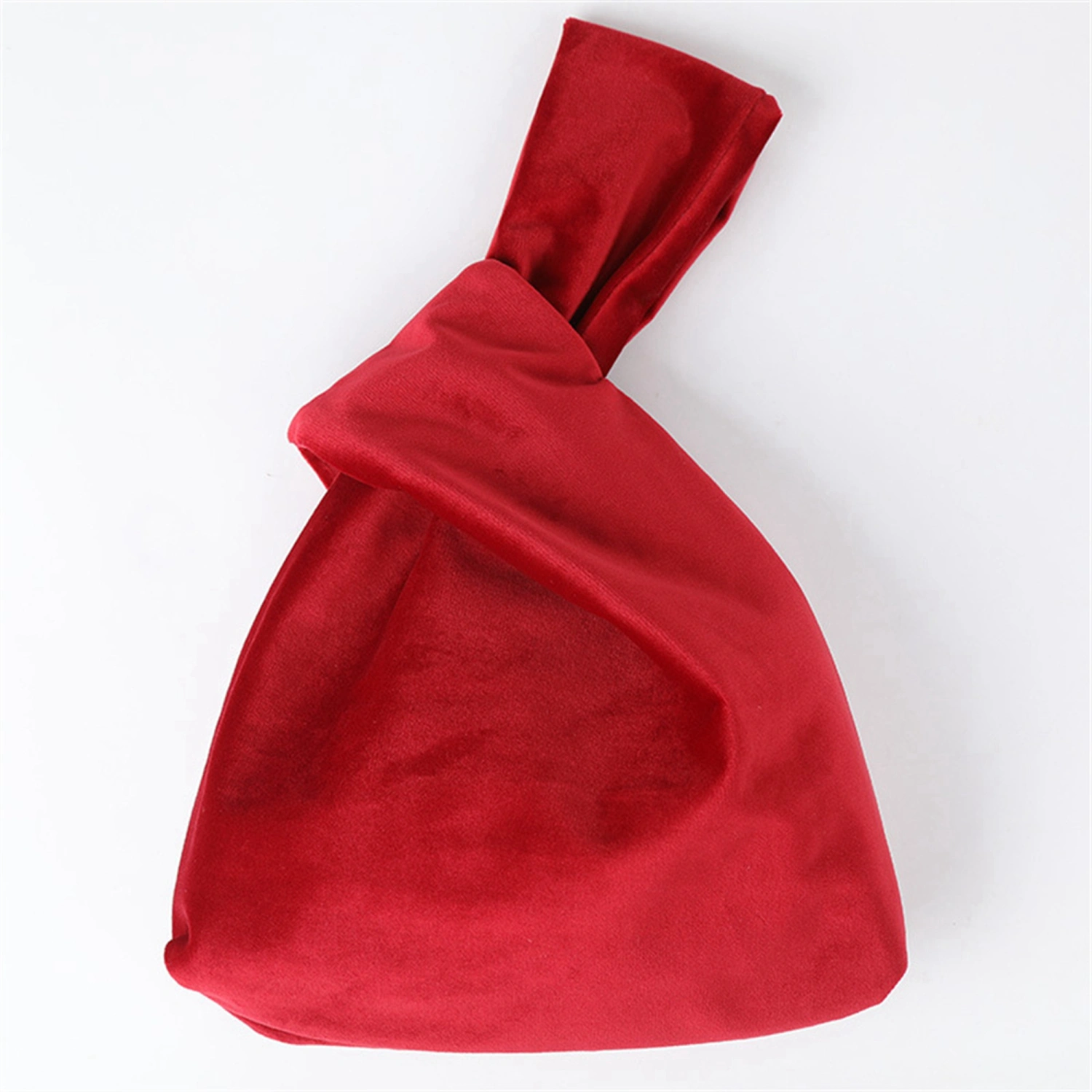 Women Knot Bag Elegant Velvet Handbag Small Tote Bag Clutch Purse