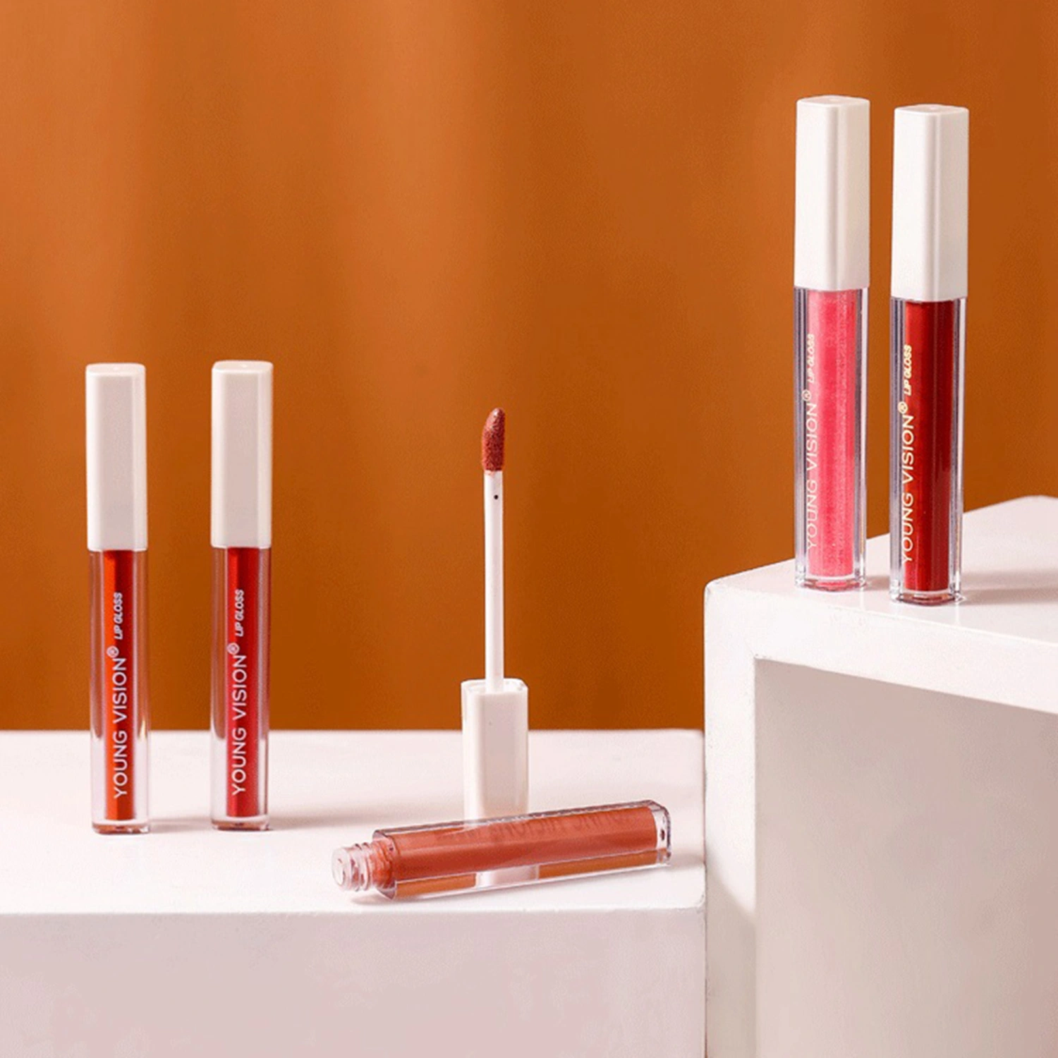 6 Pcs Matte Liquid Lip Gloss Set Waterproof Long Lasting Lip Plumper 