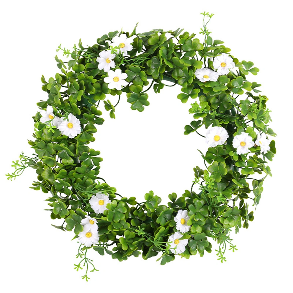 Irish Wreath Decor 3D Shamrock Daisy Garland Hanging Decorations 