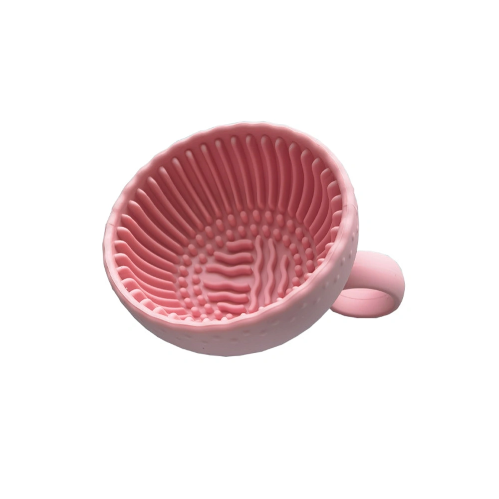 Silicone Makeup Brush Cleaner Folding Powder Puff Cleaning Bowl