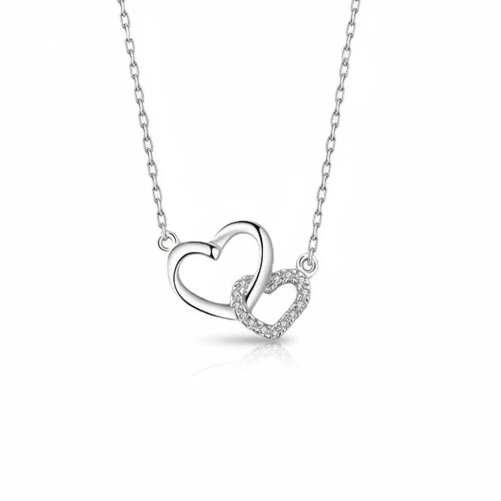 Women Heart Necklace, Elegant Adjustable Choker Jewelry Gift