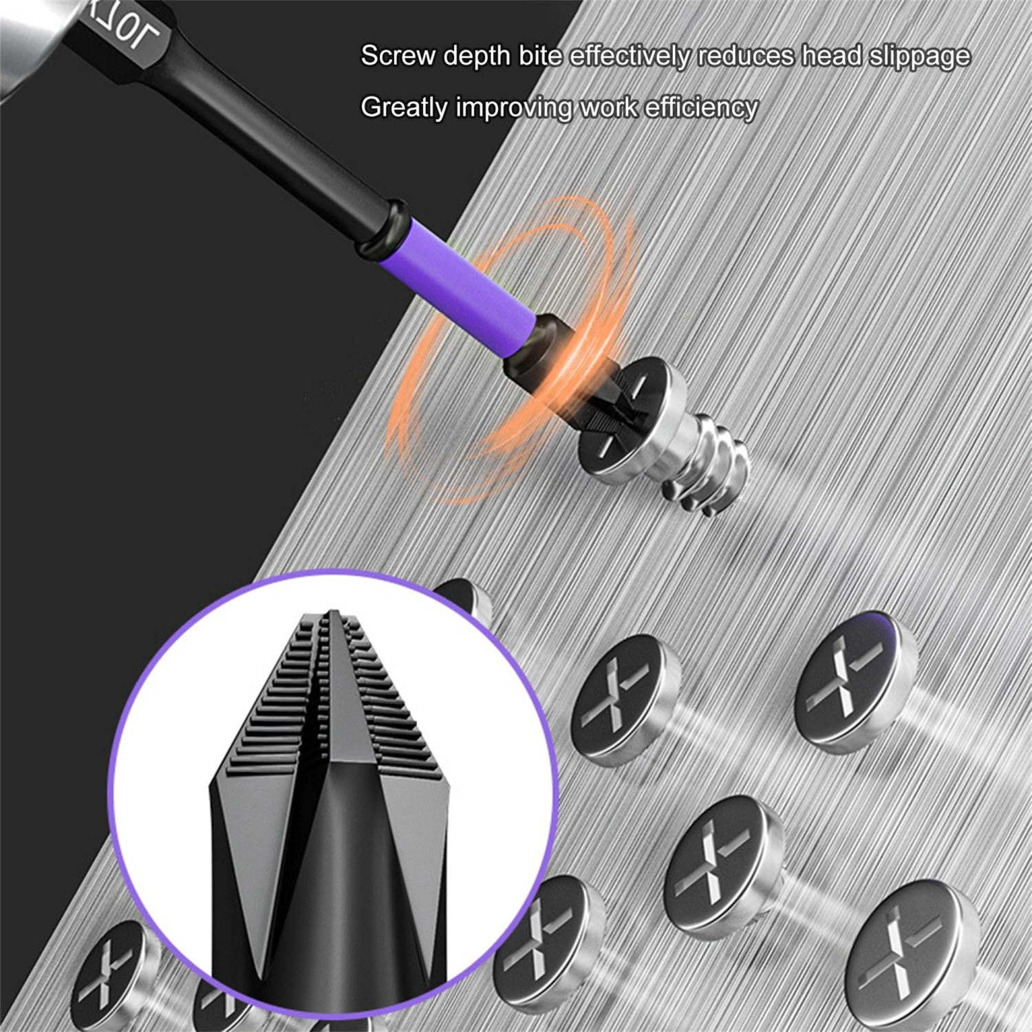 High Hardness Magnetic Bit, Anti-Shock Non-Slip Bits Screwdriver
