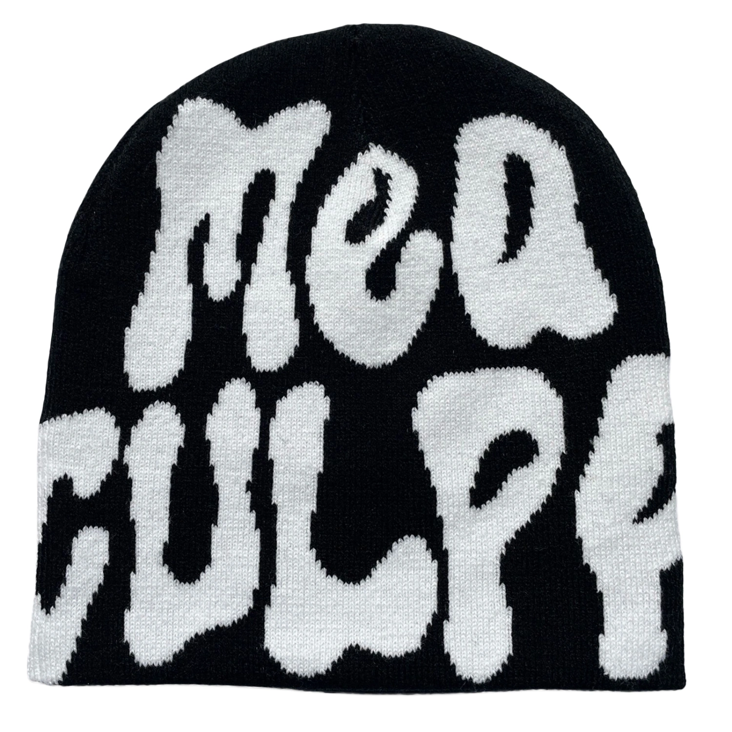 Adult Winter Hat Hip Hop Letter Print Knitted Beanies Warm Skull Caps