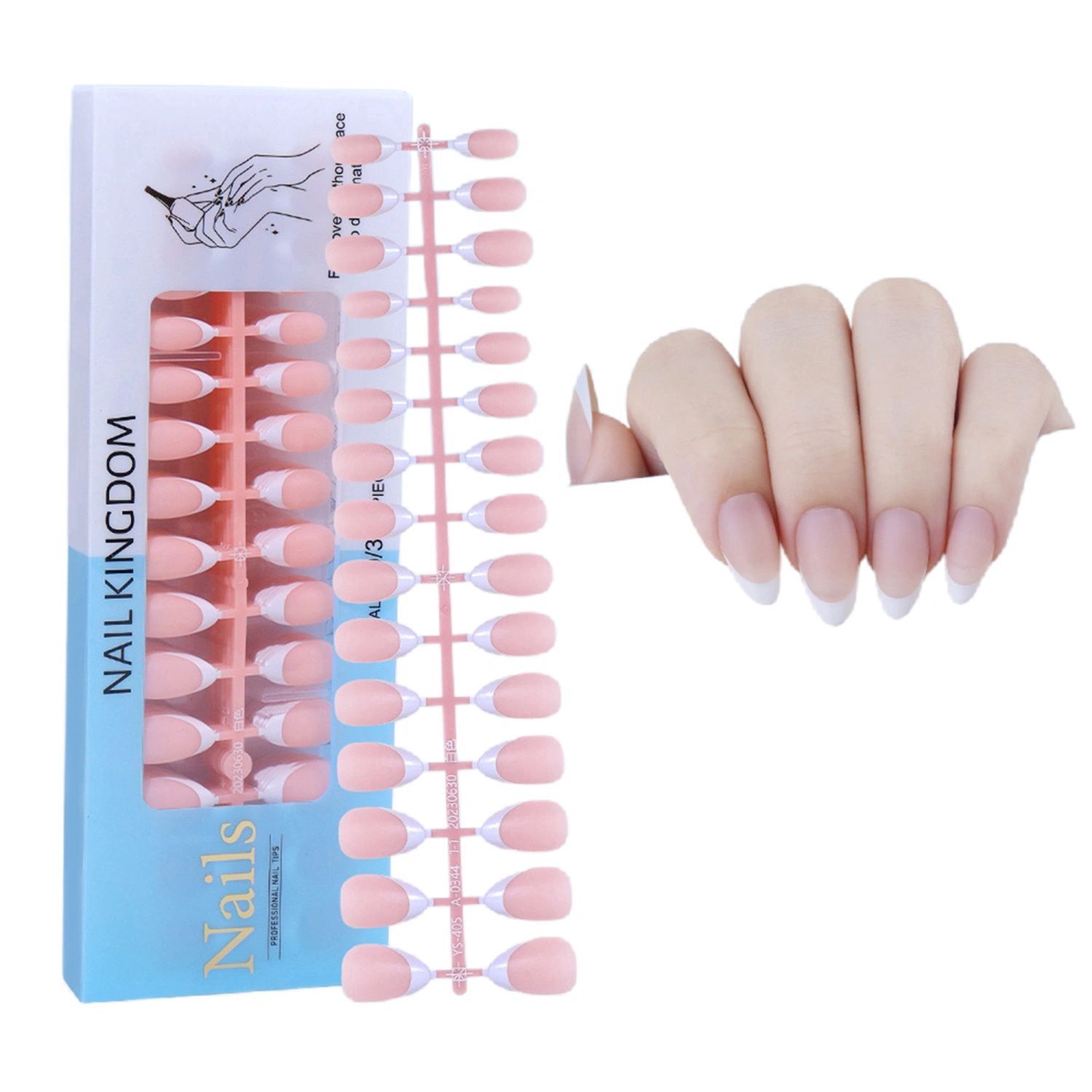 Semi Cured Gel Nail Strips Works with Any Nail Lamps, Long Lasting