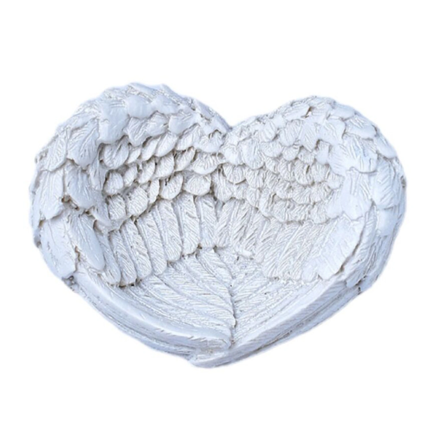 Angel Wings Heart Tray Trinket Earrings Ring Candy Storage Holder